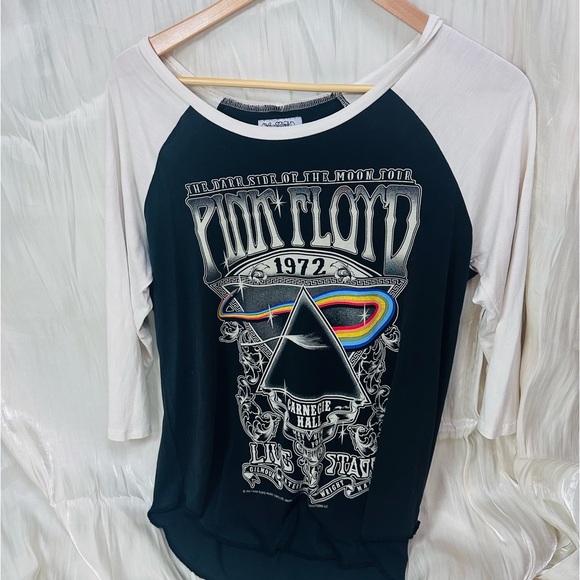 Lauren Moshi Pink Floyd Vintage Baseball Tee Size small - Picture 2 of 5